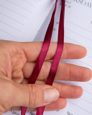 2026 Daily Planner - Rich Burgundy